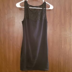 Small Forever 21 Black Lace Neck Dress